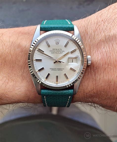 leather strap for rolex datejust|rolex datejust 41mm leather strap.